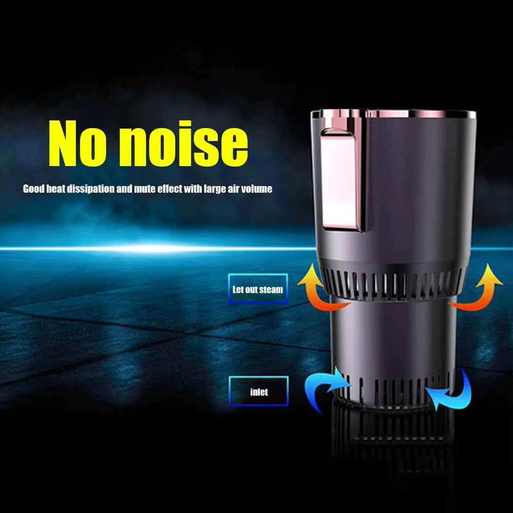THERMOFYRE™ Dual-Zone Smart Cup Holder – Instant Heating & Cooling Mug Warmer for Car & Office | 12V Thermoelectric Technology