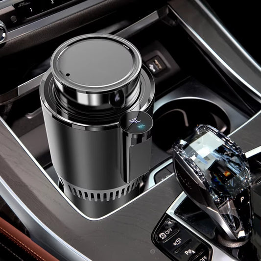 THERMOFYRE™ Dual-Zone Smart Cup Holder – Instant Heating & Cooling Mug Warmer for Car & Office | 12V Thermoelectric Technology