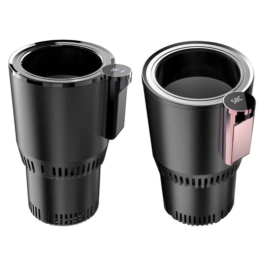 THERMOFYRE™ Dual-Zone Smart Cup Holder – Instant Heating & Cooling Mug Warmer for Car & Office | 12V Thermoelectric Technology